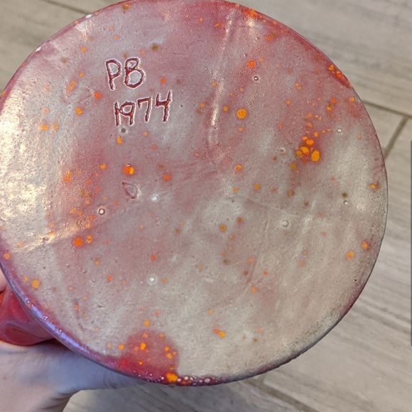 Vintage 1974 Glazed signed Pitcher - Picture 5 of 6